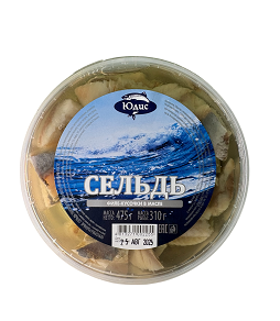 Сельдь тихоокеанская филе-кусочки в масле 475г